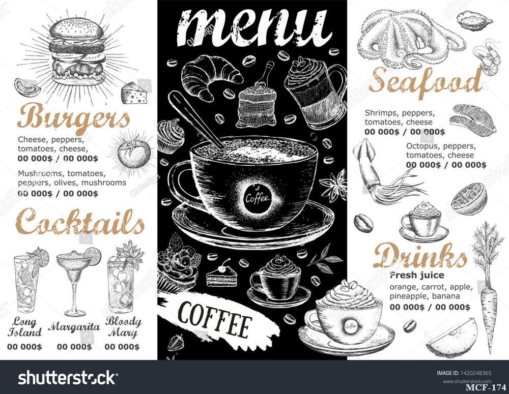 Tranh dán tường quán cà phê MCF-174